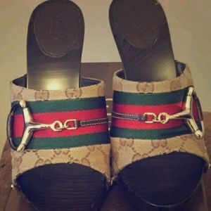 Monogram Gucci Clogs